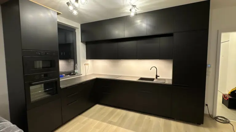 Foto realizace kuchyně Elektroinstalace a montáž kuchyně Ikea Praha
