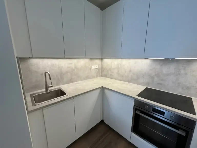 Foto realizace kuchyně Montáž kuchyně IKEA + rozvody na elektřinu a vodu Praha